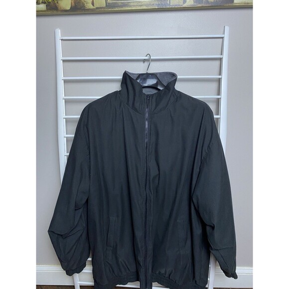 Outer Banks Mens Navigator Crew Jacket Zip Up Black Sailing Yacht Coat Size XXL - Picture 2 of 10